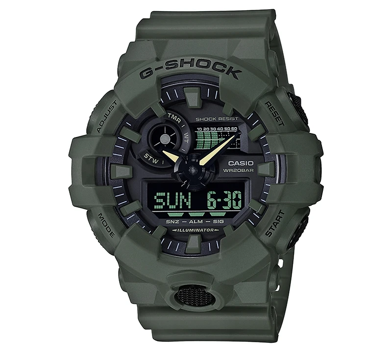 G-Shock Men's Analog-Digital Green Resin Strap Watch 53mm