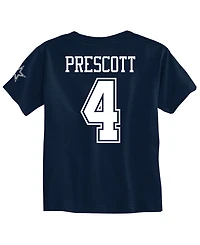 Outerstuff Dak Prescott Dallas Cowboys Eligible Player Name and Number T-Shirt, Toddler Boys