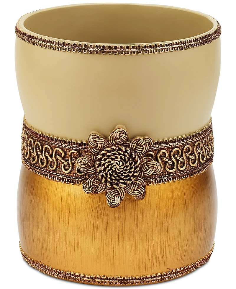 Avanti Braided Medallion Colorblocked Wastebasket