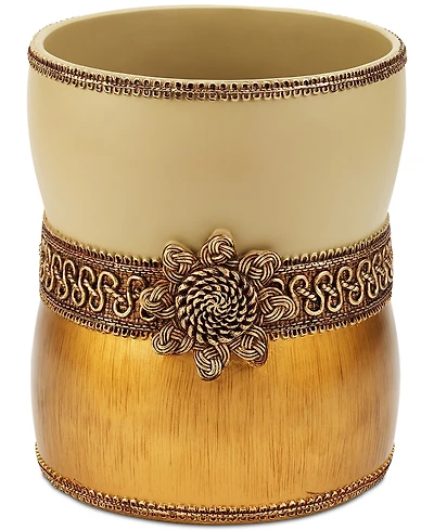 Avanti Braided Medallion Colorblocked Wastebasket