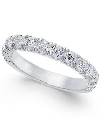 Pave Diamond Band Ring (1 ct. t.w.) 14k Gold, Rose Gold or White