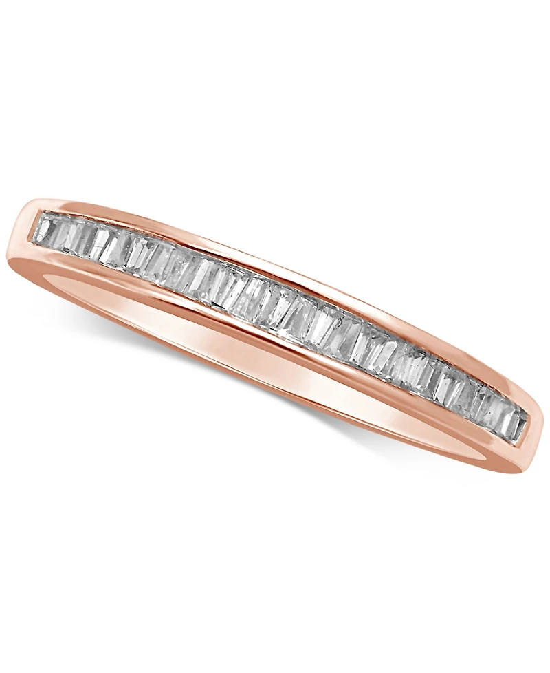 Diamond Baguette Band (1/7 ct. t.w.) 14k White Gold, or Rose Gold
