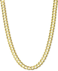 20" Open Curb Link Chain Necklace (4-5/8mm) in Solid 14k Gold