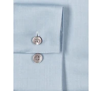 Calvin Klein Steel Men's Slim-Fit Non-Iron Herringbone Dress Shirt