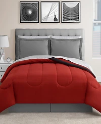 Austin Stripe/Solid Reversible 8 Pc. Comforter Set, Exclusively at Macy's