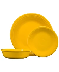 Fiesta Classic Rim 3-Piece Place Setting, Service for 1