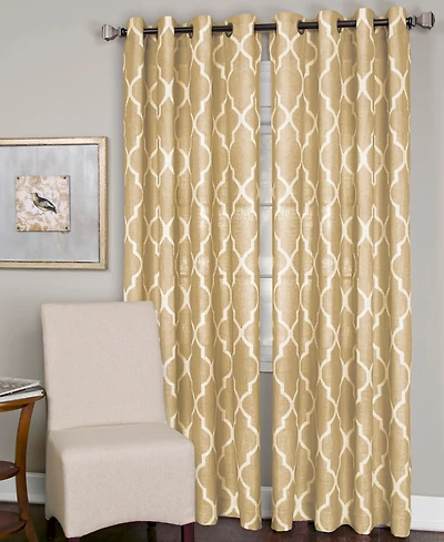 Elrene Home Fashions Medalia Geometric Window Curtain Panel