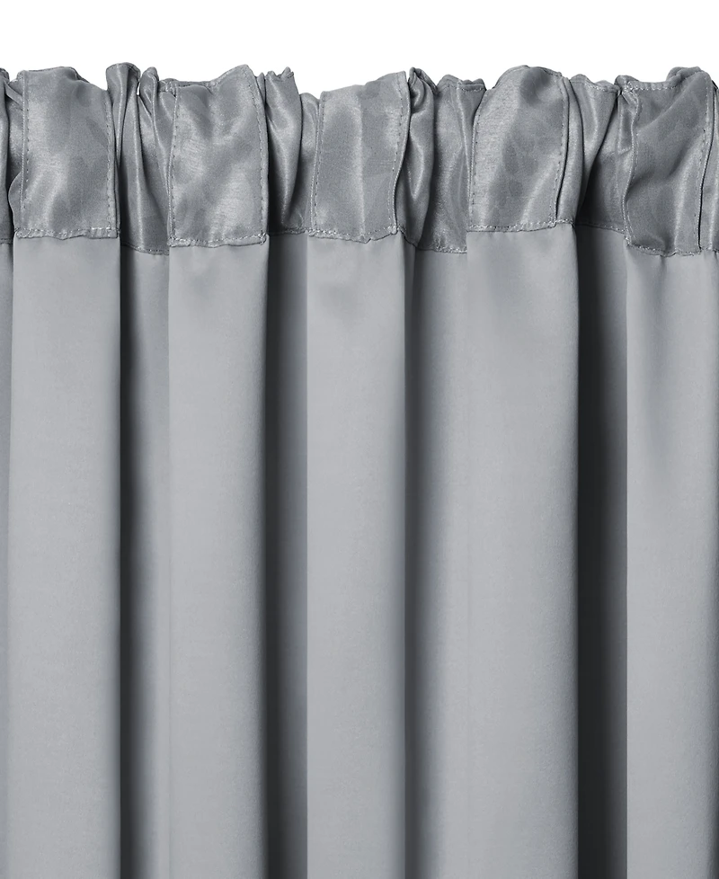 Elrene Home Fashions Antonia Damask Print Blackout Window Curtain