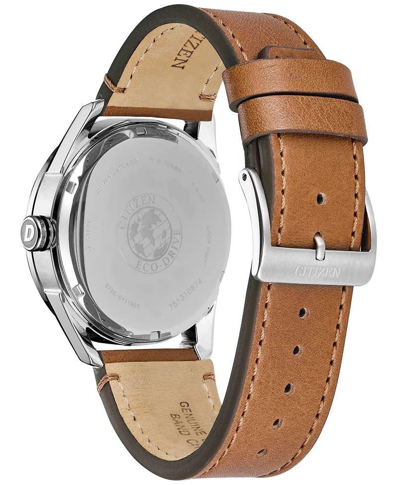 Citizen Drive from Citizen Eco-Drive Men's Brown Leather Strap Watch 42mm