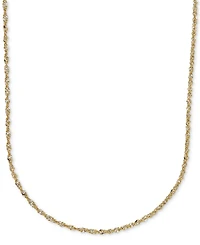 18" Italian Gold Two-Tone Perfectina Chain Necklace (1-1/3mm) in 14k Gold