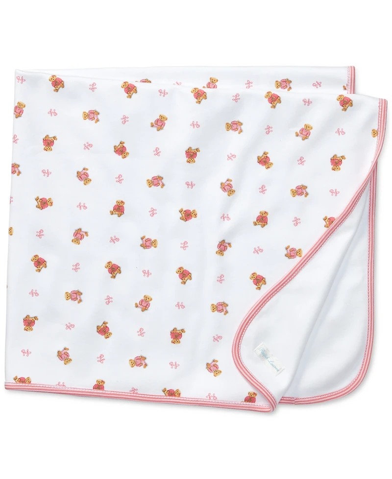 Polo Ralph Lauren Baby Girls Reversible Polo Bear Blanket