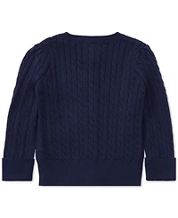 Polo Ralph Lauren Baby Girls Cable-Knit Cotton Cardigan