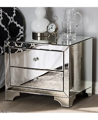 Farrah Mirrored Nightstand