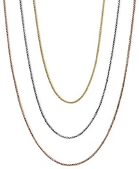 14k Gold 14k White Gold 14k Rose Gold Necklaces 16 20 Wheat Chain 9 10mm