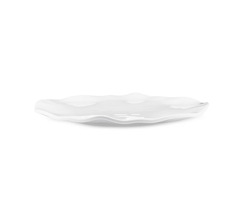 Q Squared Ruffle Melamine Round Platter