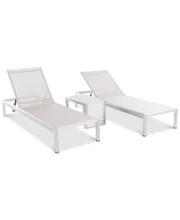 Greyson Outdoor Chaise Lounge & Small End Table 3-Pc. Set