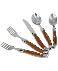 French Home Laguiole 20 Piece Stainless Steel Flatware Set, Service for 4
