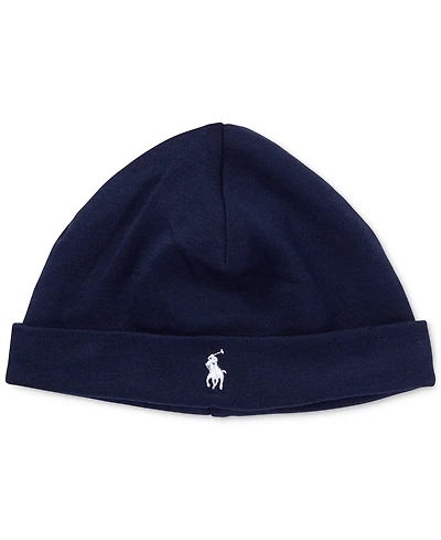 Polo Ralph Lauren Baby Boys Cotton Jersey Fold Over Beanie