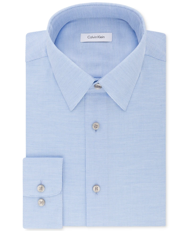 Calvin Klein Men's Steel+ Regular Non-Iron Stretch Performance Dress Shirt