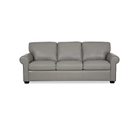 Orid 84" Leather Roll Arm Sofa, Created for Macy's