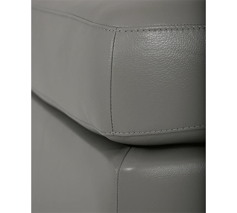 Orid Leather Ottoman, Created for Macy's
