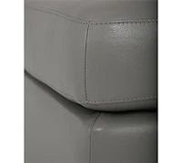 Orid Leather Ottoman, Created for Macy's