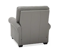 Orid 36" Leather Roll Arm Pushback Recliner, Created for Macy's