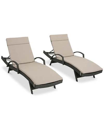 Tatum Outdoor Chaise Lounge (Set of 2)