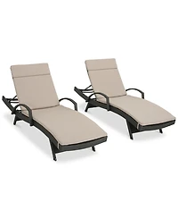 Tatum Outdoor Chaise Lounge (Set of 2)