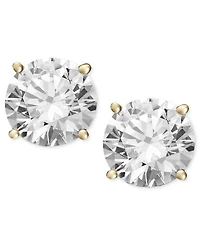 Diamond Four Prong Screw Back Stud Earrings (2 ct. t.w.) in 14k Gold