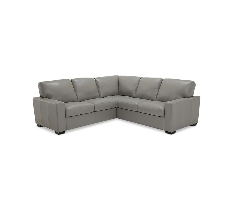Ennia 2-Pc. Leather Sectional Sofa, Created for Macy's