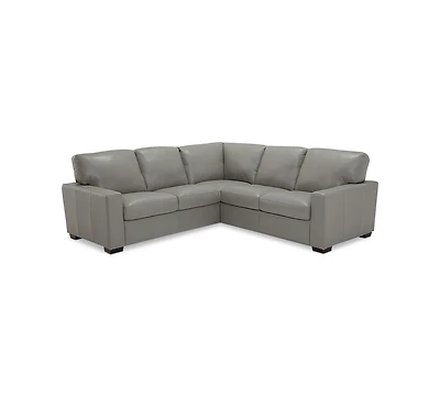 Ennia 2-Pc. Leather Sectional Sofa, Created for Macy's