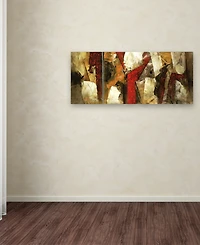 'Abstract Ix' 14" x 32" Canvas Wall Art