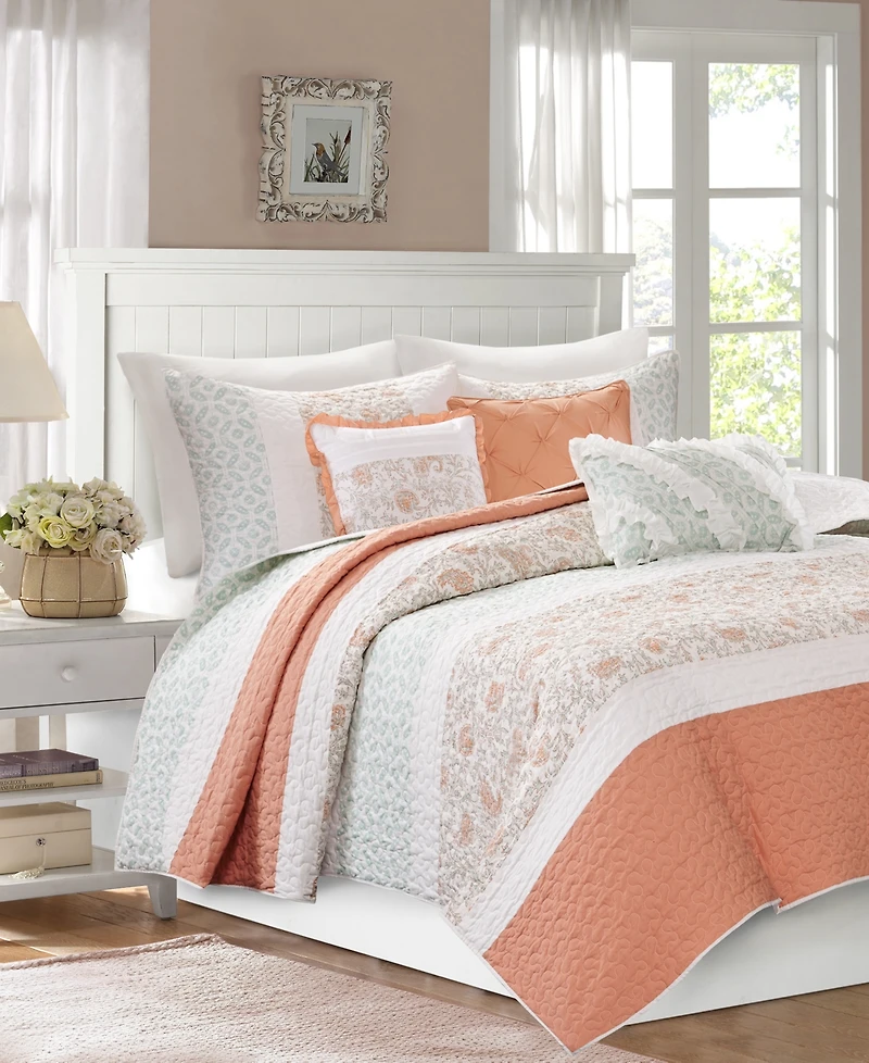 Madison Park Dawn 6-Pc. Quilt Set, Full/Queen