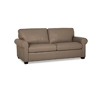 Orid 77" Leather Roll Arm Apartment Sofa, Created for Macy's