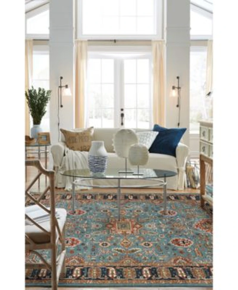 Closeout Karastan Spice Market Deir Aquamarine Area Rugs
