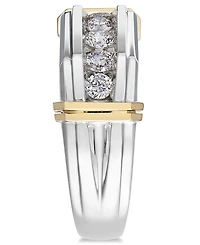 Men's Diamond Ring (1/2 ct. t.w.) in 10k Gold and White Gold