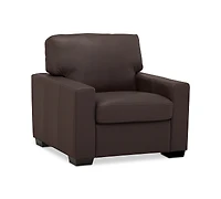 Ennia 36" Leather Armchair, Created for Macy's