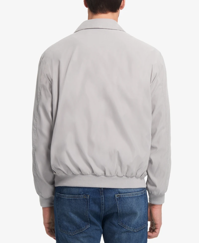 Weatherproof Microfiber Bomber Jacket