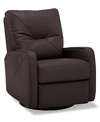 Finchley Leather Power Swivel Glider Recliner