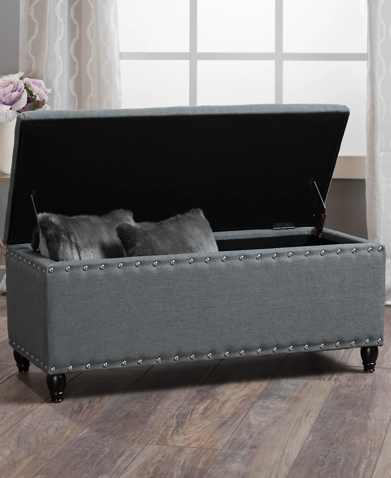 Vincy Studded Storage Bench