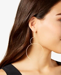 I.n.c. International Concepts Gold-Tone Interlocking Hoop Statement Earrings, Created for Macy's