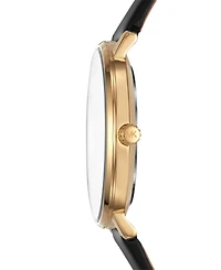 Michael Kors Women's Pyper Black Leather Strap Watch 38mm