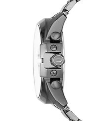 Diesel Men's Chronograph Mega Chief Gunmetal Ion-Plated Stainless Steel Bracelet Watch 59x51mm DZ4329