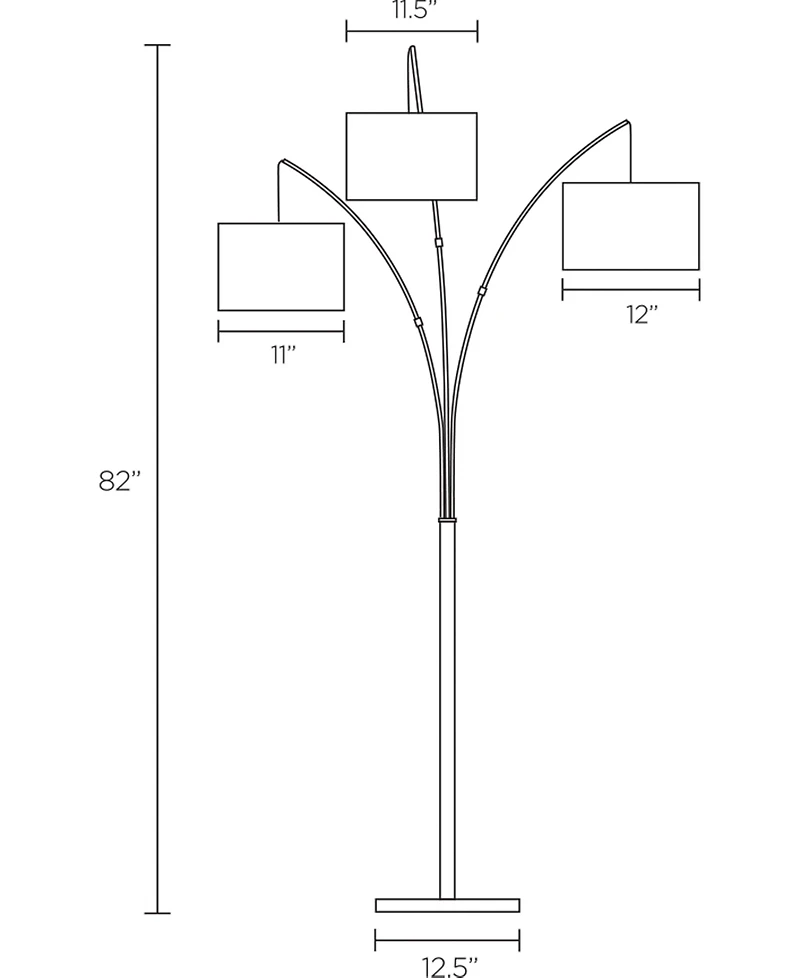 Adesso Trinity Arc Floor Lamp