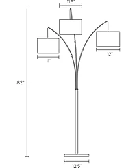 Adesso Trinity Arc Floor Lamp