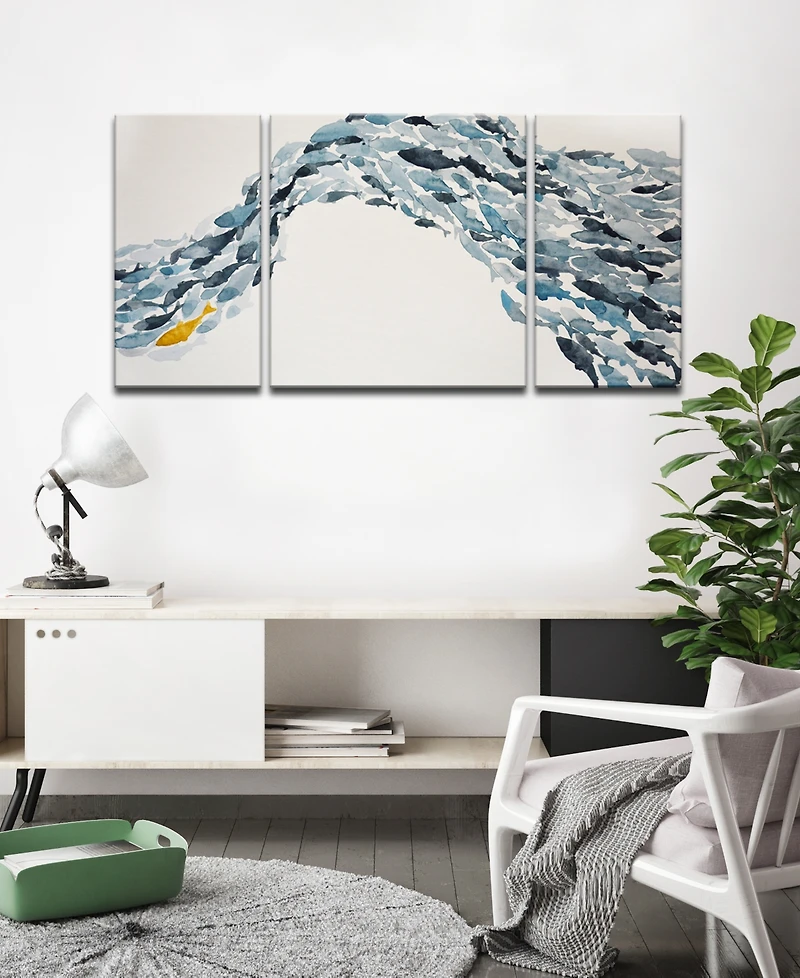 Ready2HangArt 'Goldfish' 3-Pc. Canvas Art Print Set