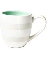 Happy Everything White Stripe Mug