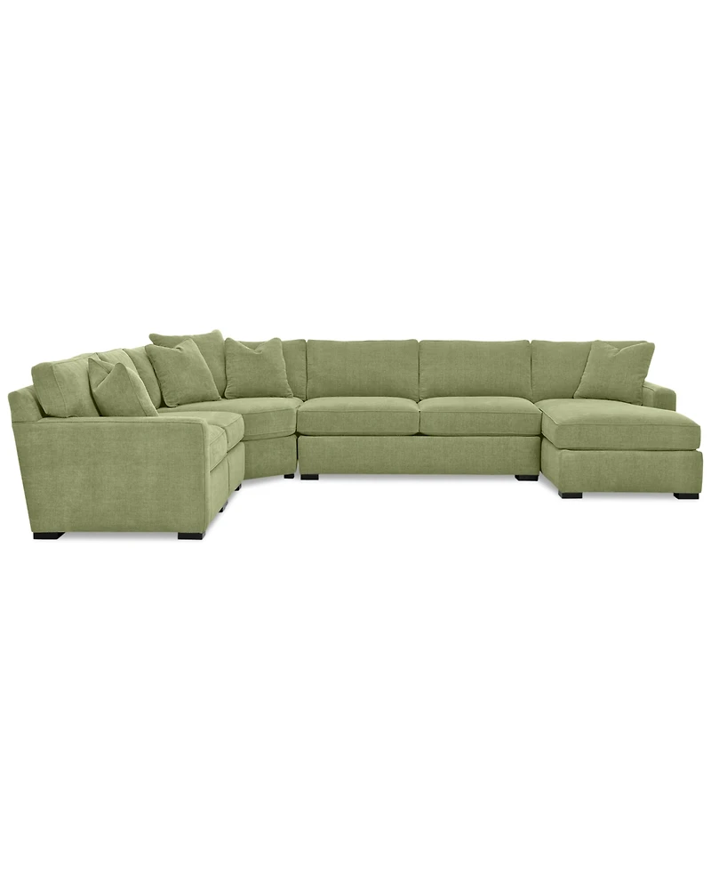 Radley -Piece Fabric Chaise Sectional Sofa