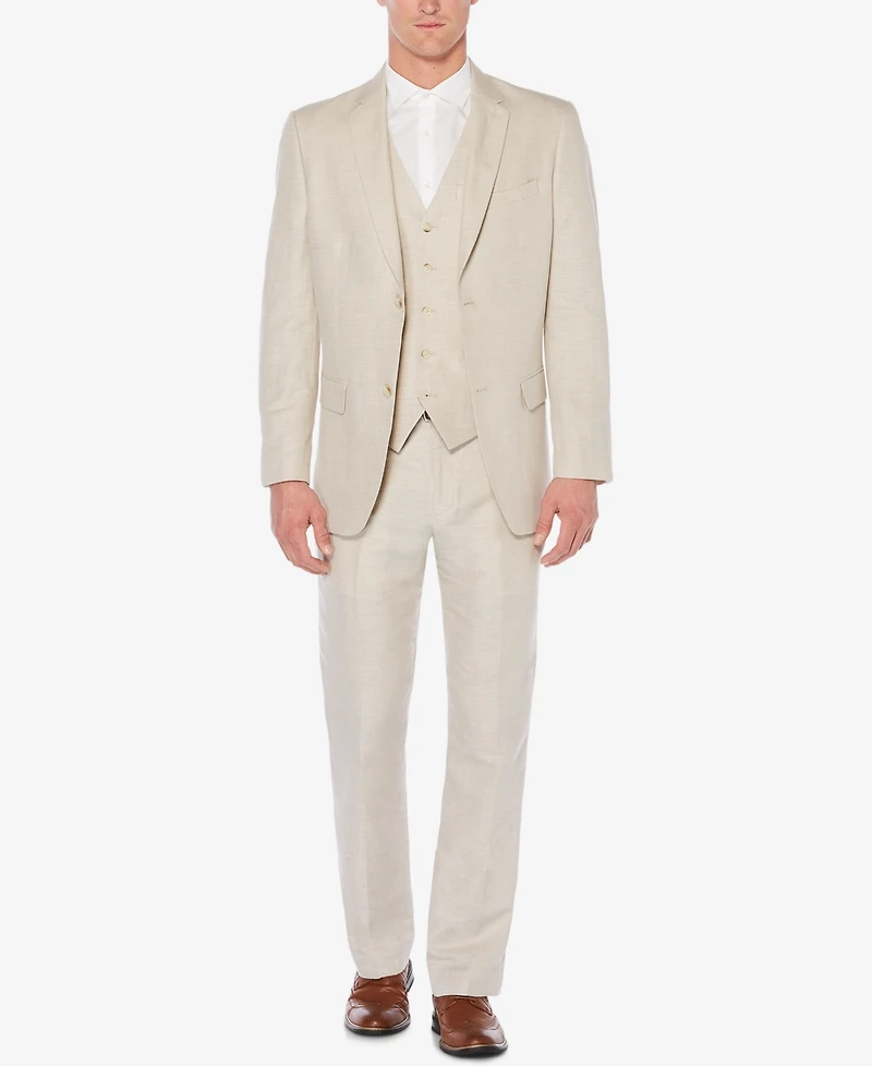 Perry Ellis Men's Herringbone Linen Blazer